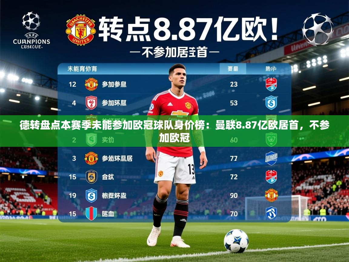 2025开云体育app优惠德转盘点本赛季未能参加欧冠球队身价榜：曼联8.87亿欧居首，不参加欧冠  第4张