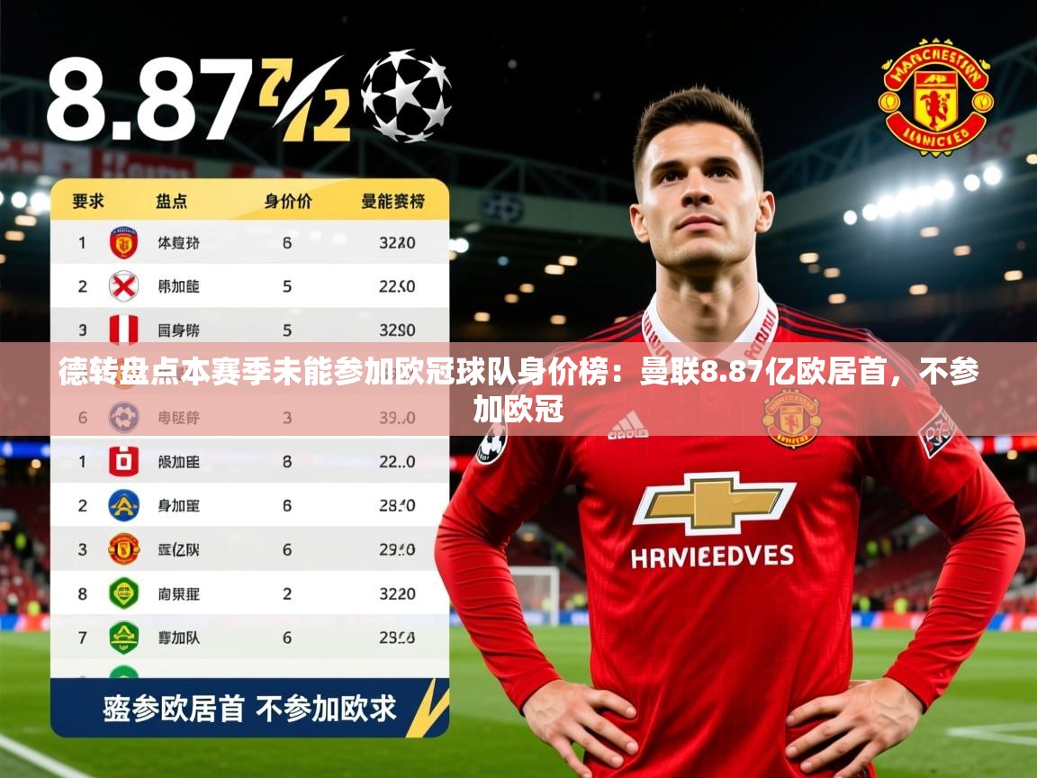 2025开云体育app优惠德转盘点本赛季未能参加欧冠球队身价榜：曼联8.87亿欧居首，不参加欧冠  第3张